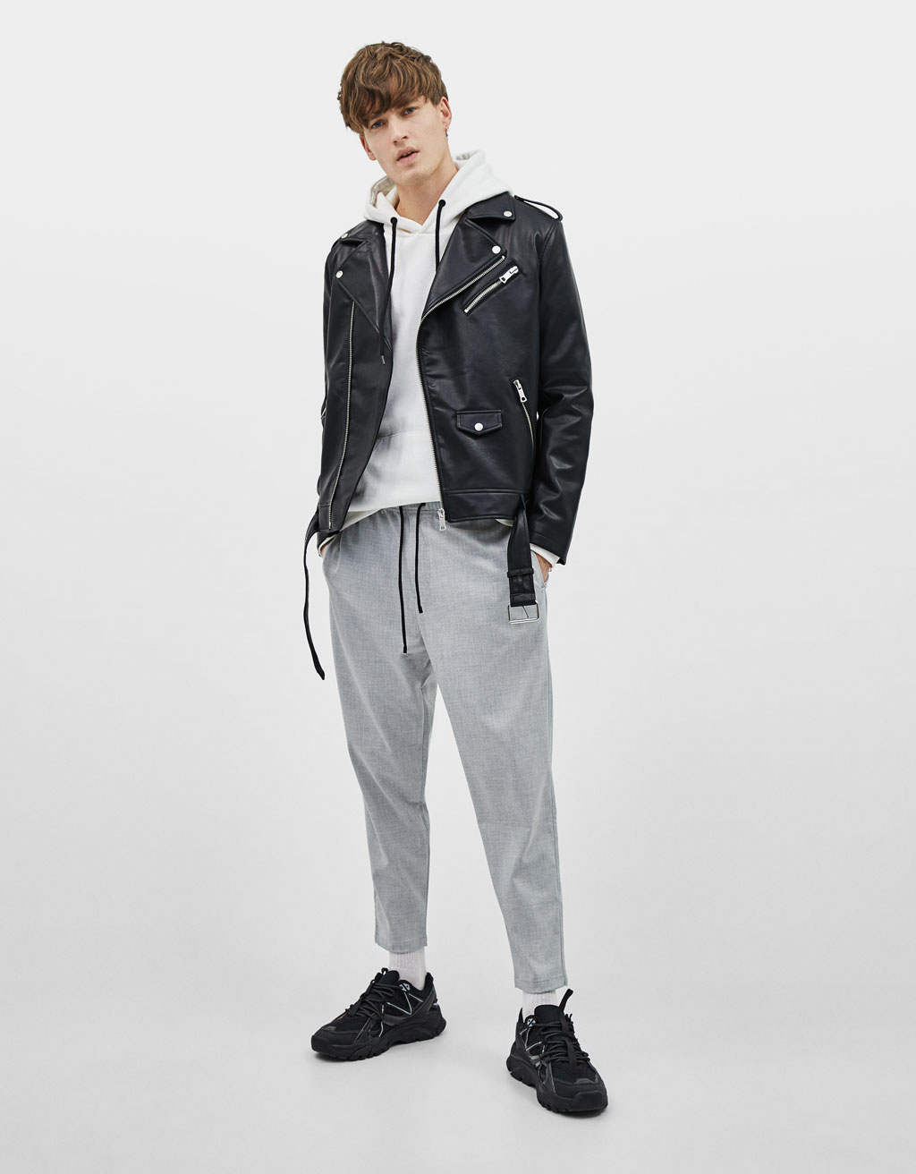 Faux leather biker jacket 4 Faux leather biker jacket