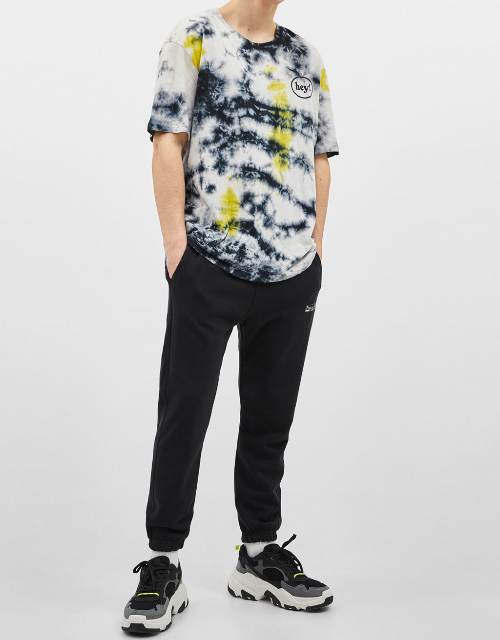 Oversized T-shirt with tie-dye print 1 Oversized T-shirt with tie-dye print