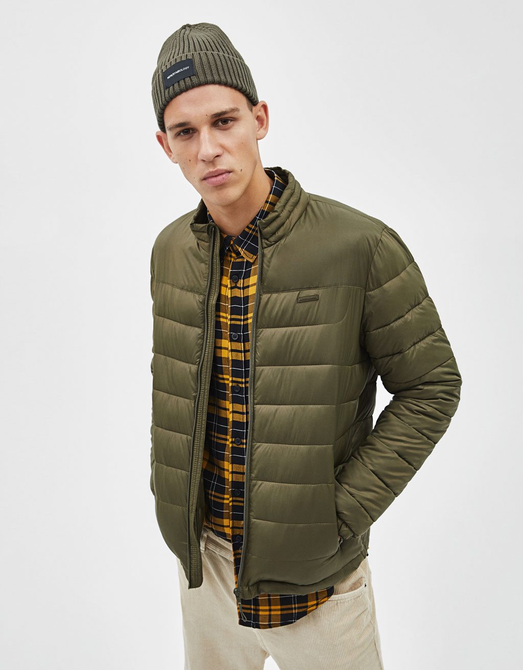 Khaki puffer jacket 1 Khaki puffer jacket
